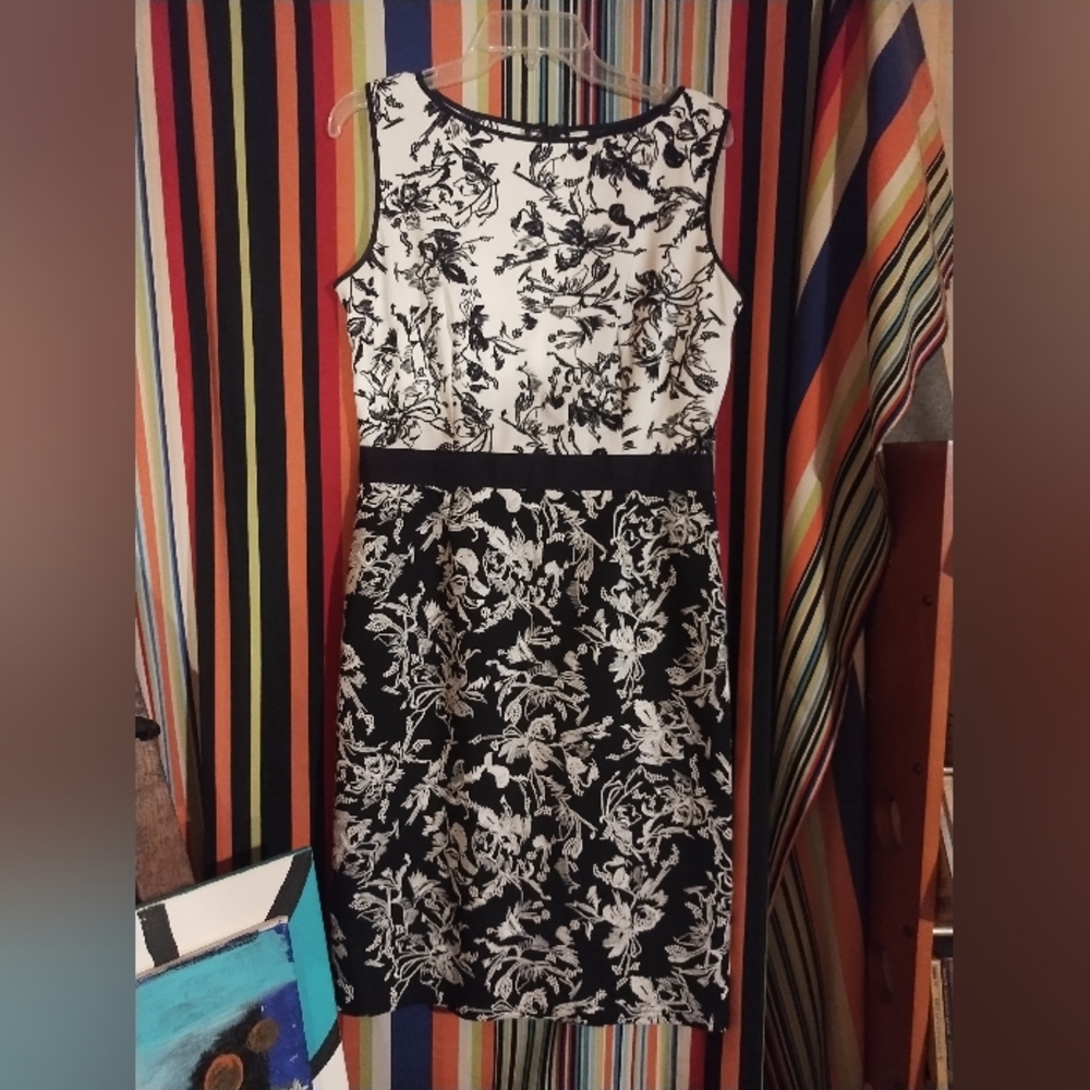 Tadashi Shoji Embroidered Sheath Dress Size 8